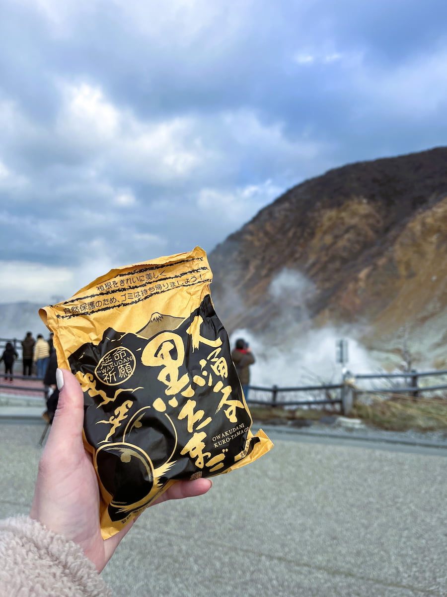 Black eggs, Owakudani Black eggs, Owakudani